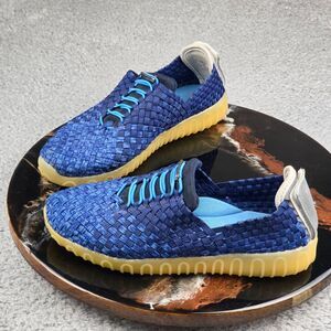 Zee Alexis‎ Slip-on Shoes Womens Size 9 Blue NEVI Woven Upper Casual Comfort